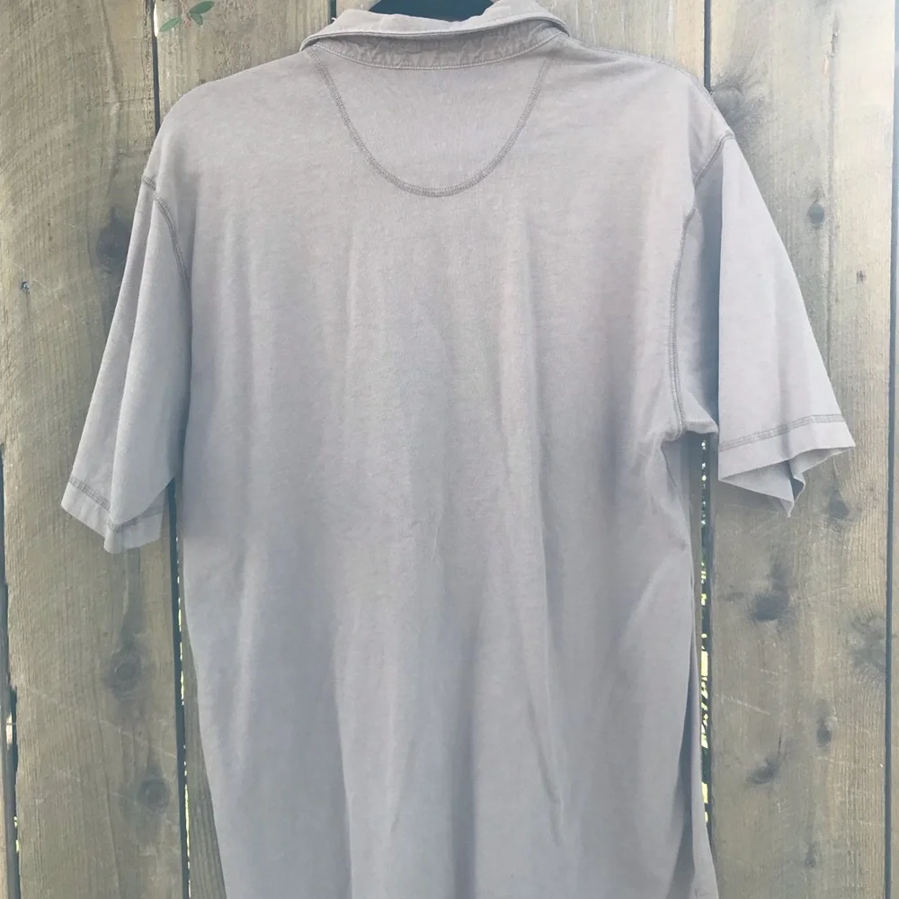 Mens medium Woolrich beige polo - Picture 3 of 5